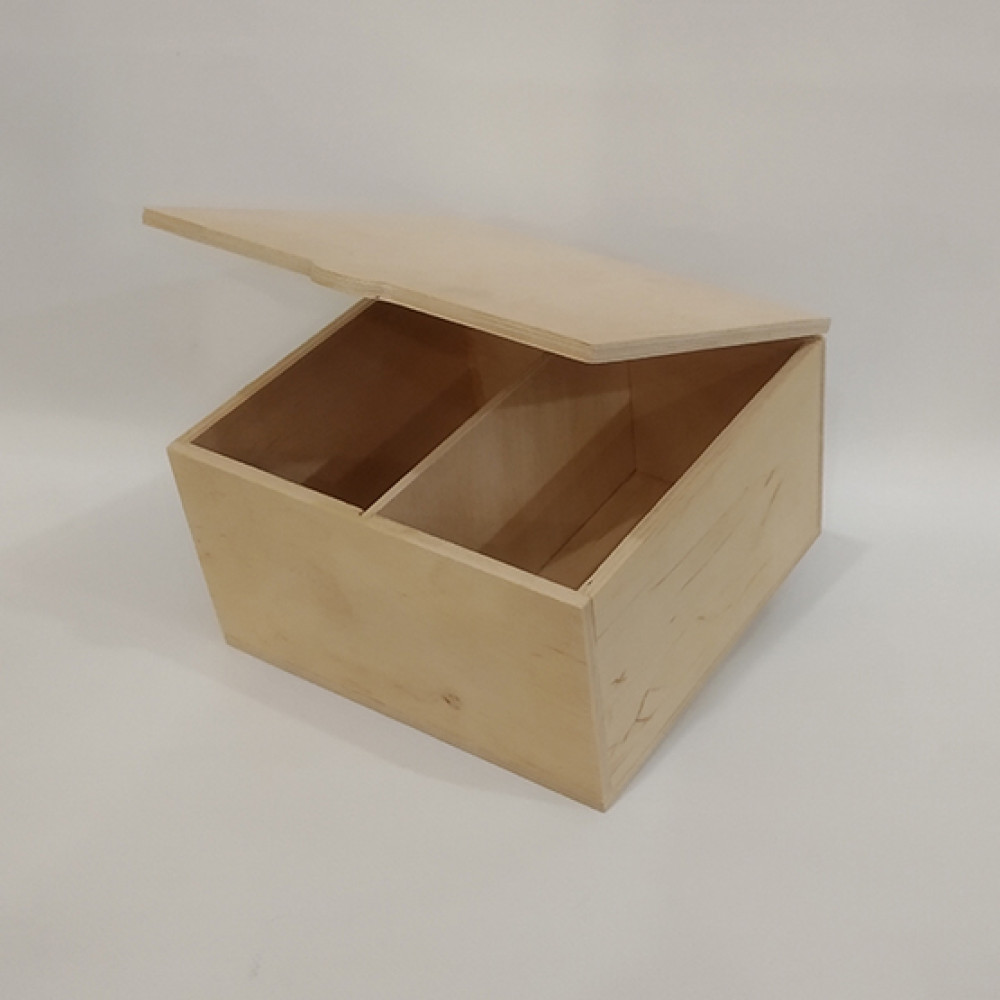 Ящик для пакетованого чаю 2 відділення Tea time 15x15x9 см Поділля