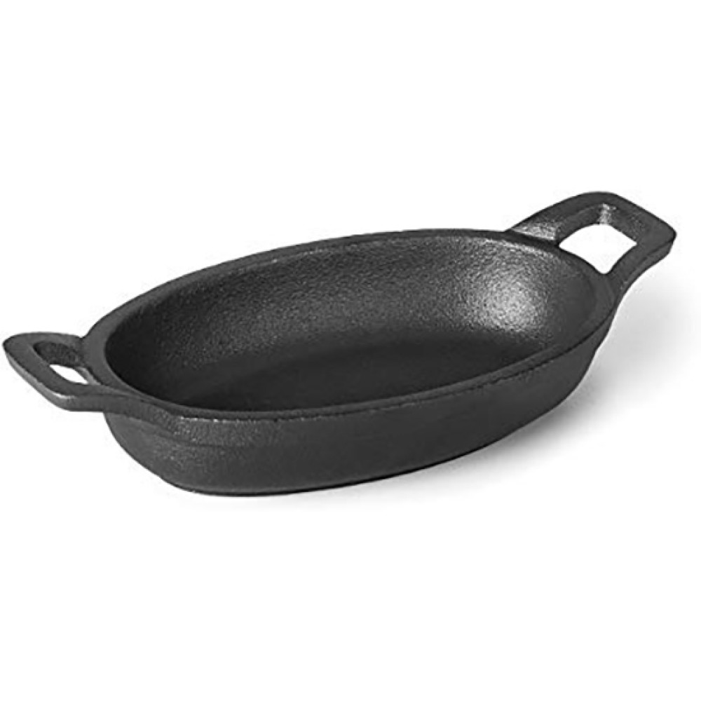 Сковорідка порційна овальна з двома ручками Cooking 250 мл 17x3 см Lacor 25782