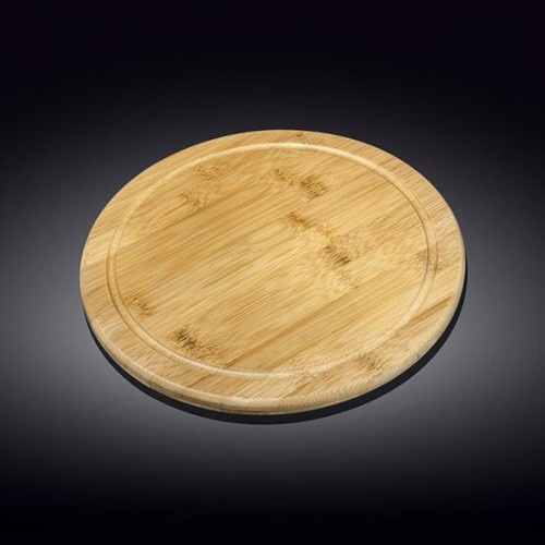  Доска сервировочная с канавкой круглая Bamboo 28 см Wilmax WL-771089 / A