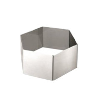  Форма для салата, гарнира и выпечки шестиугольная Кольцо 8x4,5 см Ibili 718608