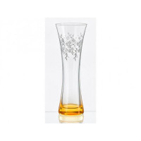  Ваза для цветов талия желтое дно B.Crystal 19 см Bohemia 82570/Q9039
