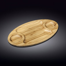  Дошка для подачі з 2 заглибленнями Bamboo 45x25 см Wilmax WL-771041 / A