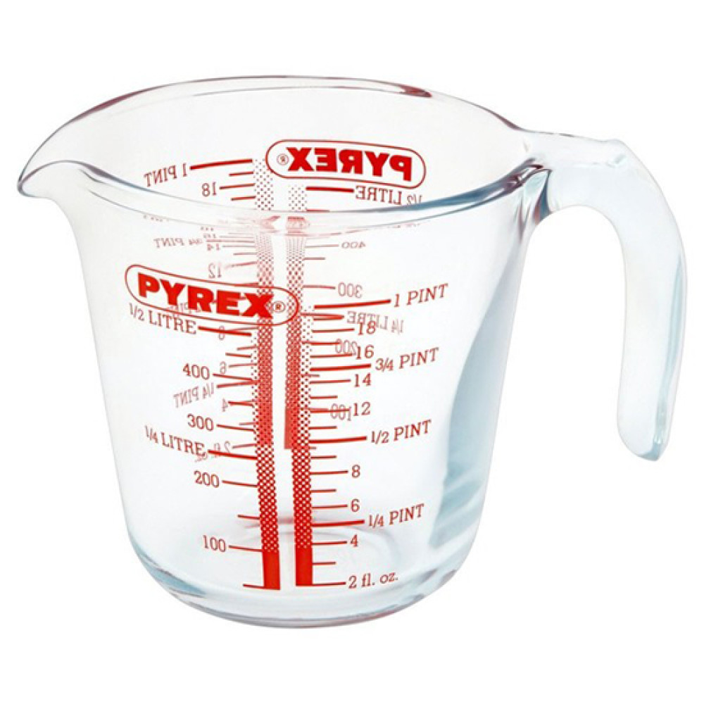  Кухоль вимірювальний із шкалою прозорий Classic 500 мл 12x12 см Pyrex, ARC international 263B000