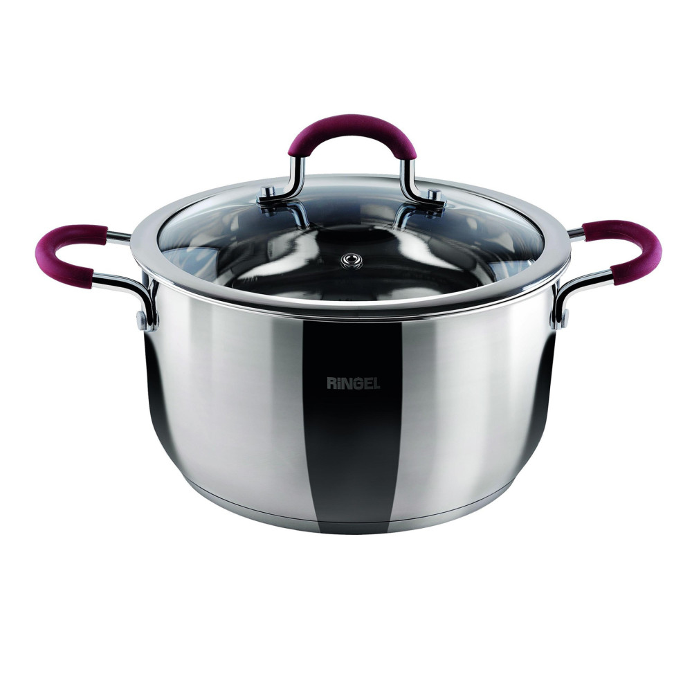  Каструля середньої висоти з кришкою Ingrid 4,4 л 22 см Ringel RG-2001-22