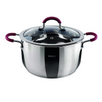  Кастрюля средней высоты с крышкой Ingrid 5,5 л 24 см Ringel RG-2001-24