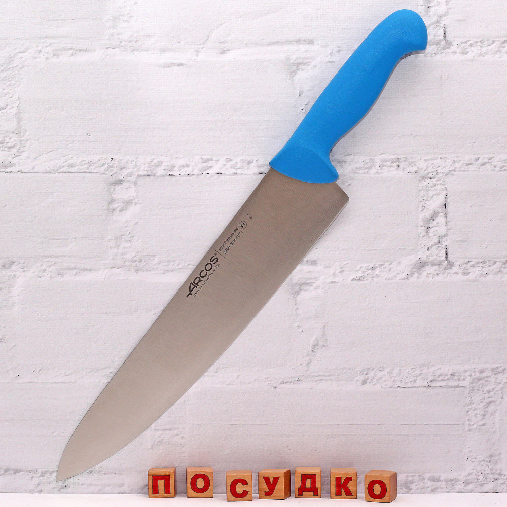  Ніж кухарський, шеф синя ручка 2900 30 см Arcos 290923