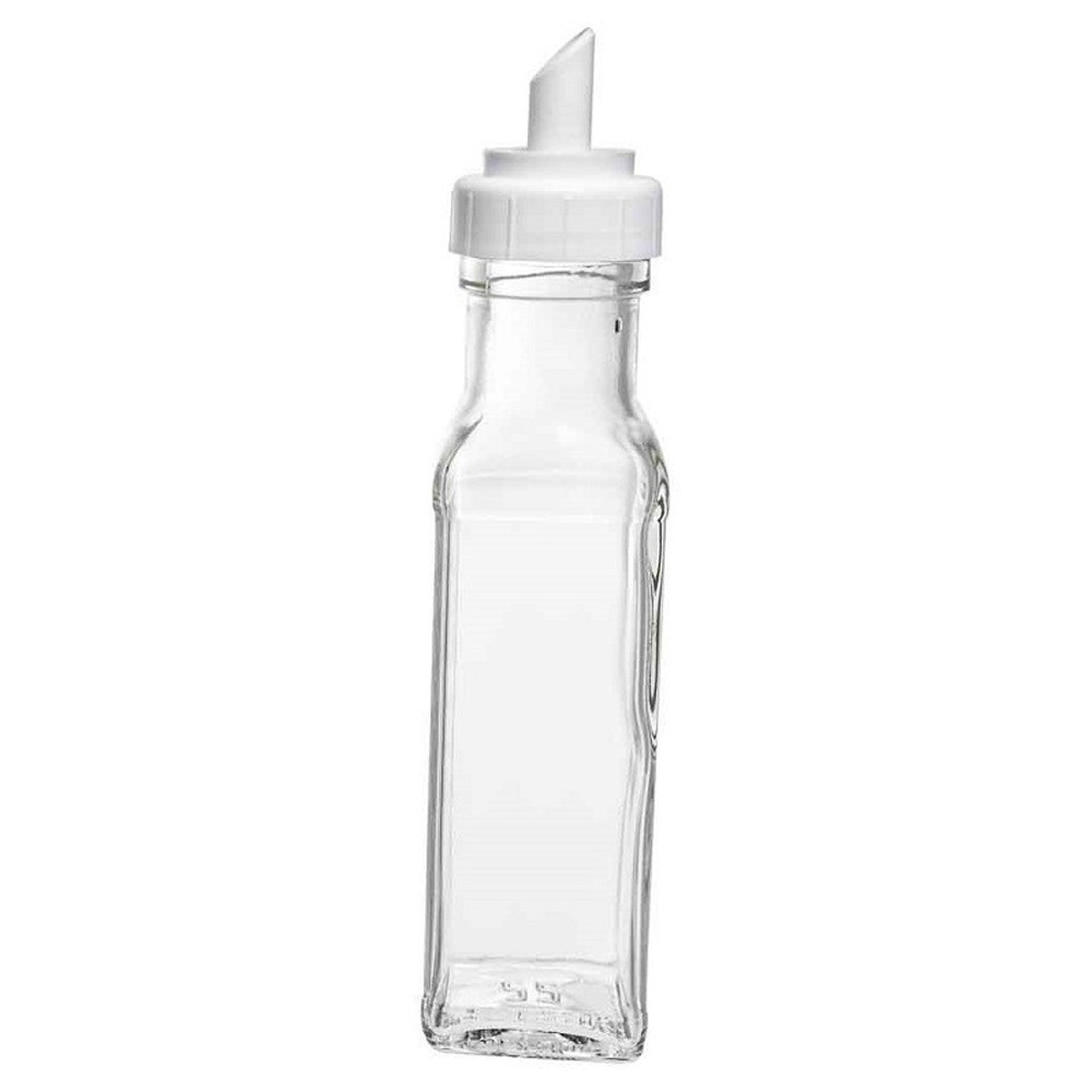  Пляшка для олії, оцту з гейзером квадратна біла кришка Marasca 100 мл EverGlass 10811нб