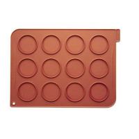  Лист для випічки макаронс теракот Whoopies 40x30 см Silikomart WOP01/C