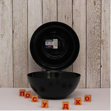  Салатник круглий чорний Diwali black 1 л 18 см Luminarc, France