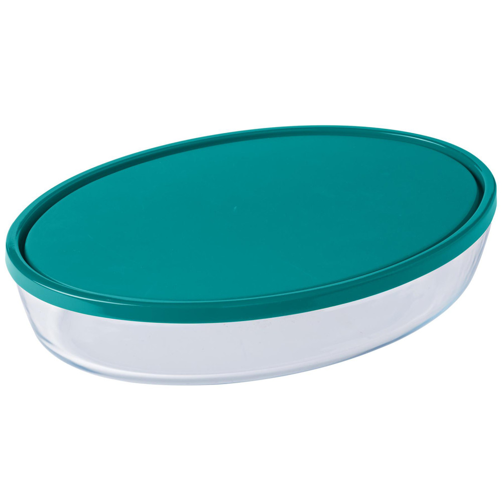  Форма для приготування та зберігання овальна з кришкою Cook and store 3 л 35x24x6 см Pyrex, ARC international 346P002