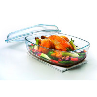  Каструля з кришкою у формі лотка для запікання прямокутна Essentials 4,6 л 37x22x9 см Pyrex, ARC international 466A000
