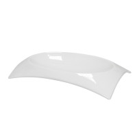  Блюдо прямокутне вигнуте біле H white 23x15 см Helfer