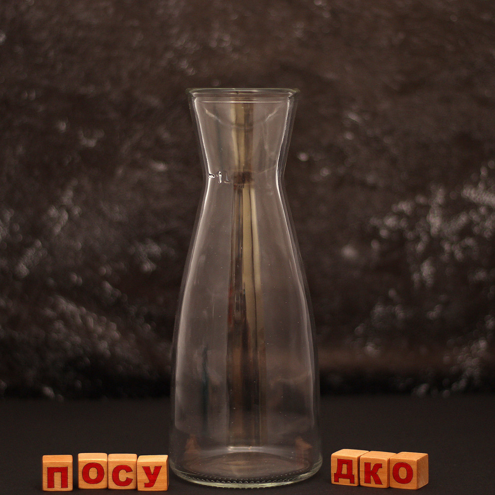  Карафа з широкою горловиною без кришки з міткою Ossa 1 л Uniglass 65110