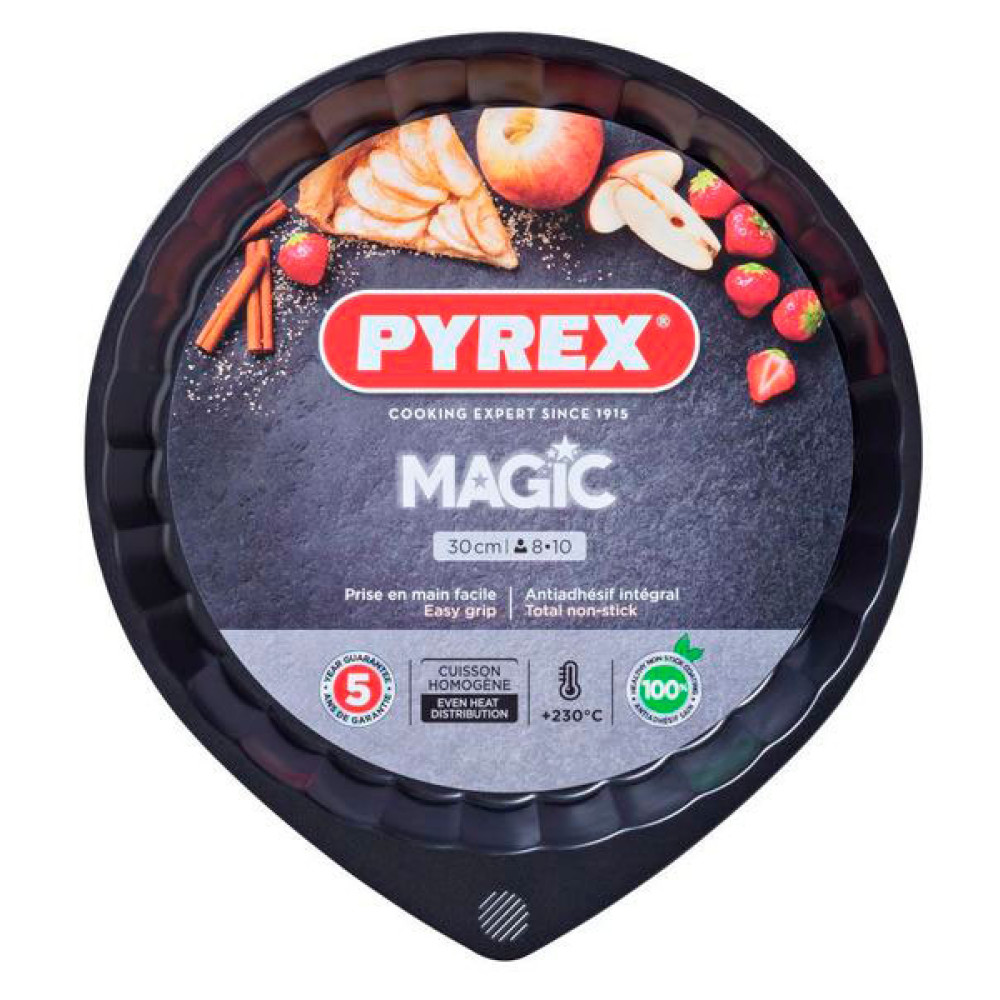  Форма для випічки кругла з хвилястим бортом Magic 1,8 л 30x3 см Pyrex, ARC international MG30BN6