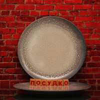  Тарілка кругла без поля мілка сіре з бежевим Astral 26 см Ipec 30906322