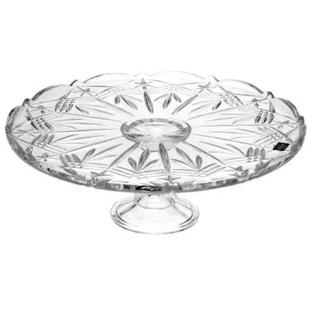  Блюдо кругле на ніжці Taurus 31 см Crystal Bohemia 69003/99007/310