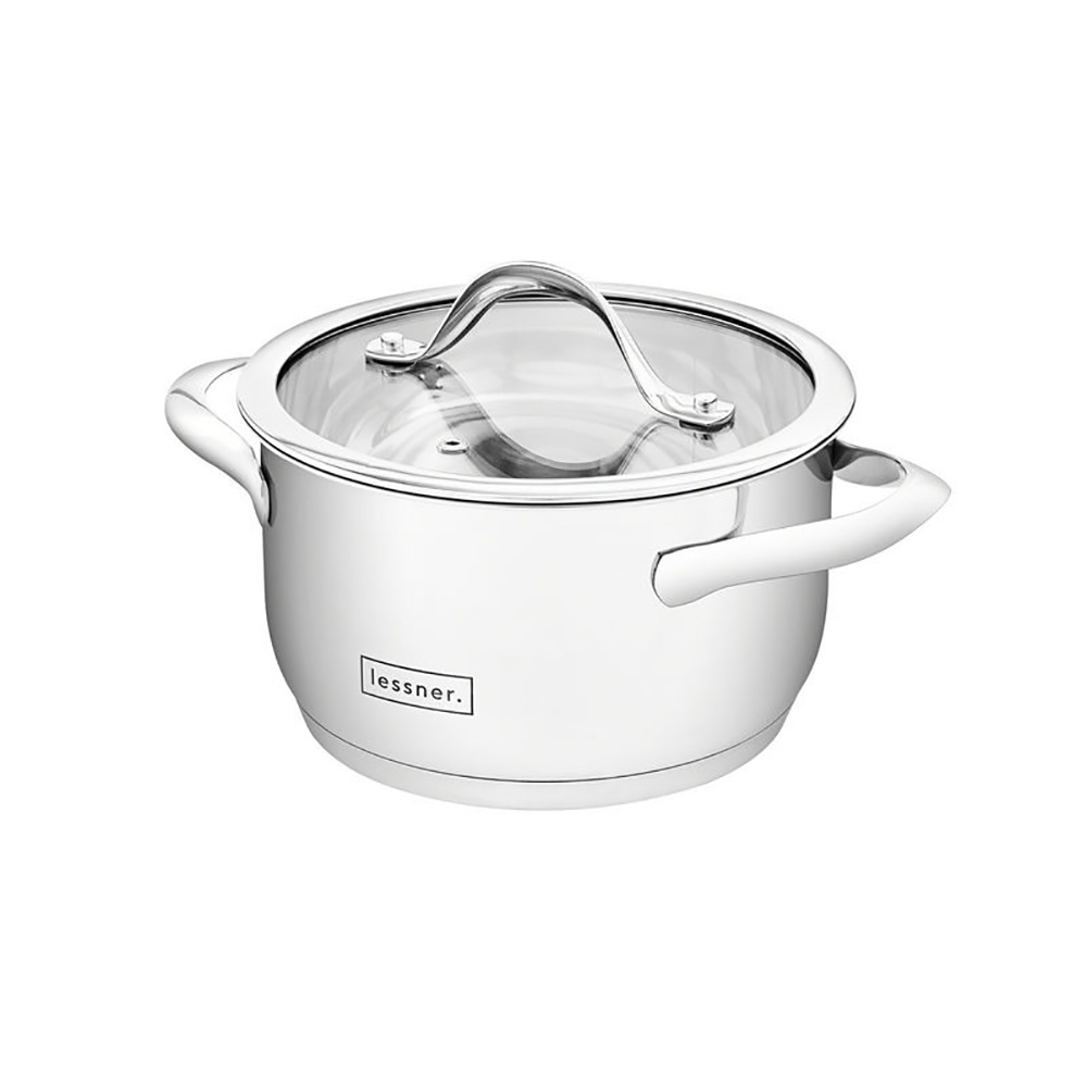  Каструля середньої висоти з кришкою L877 2,3 л 18 см Lessner 55877-18
