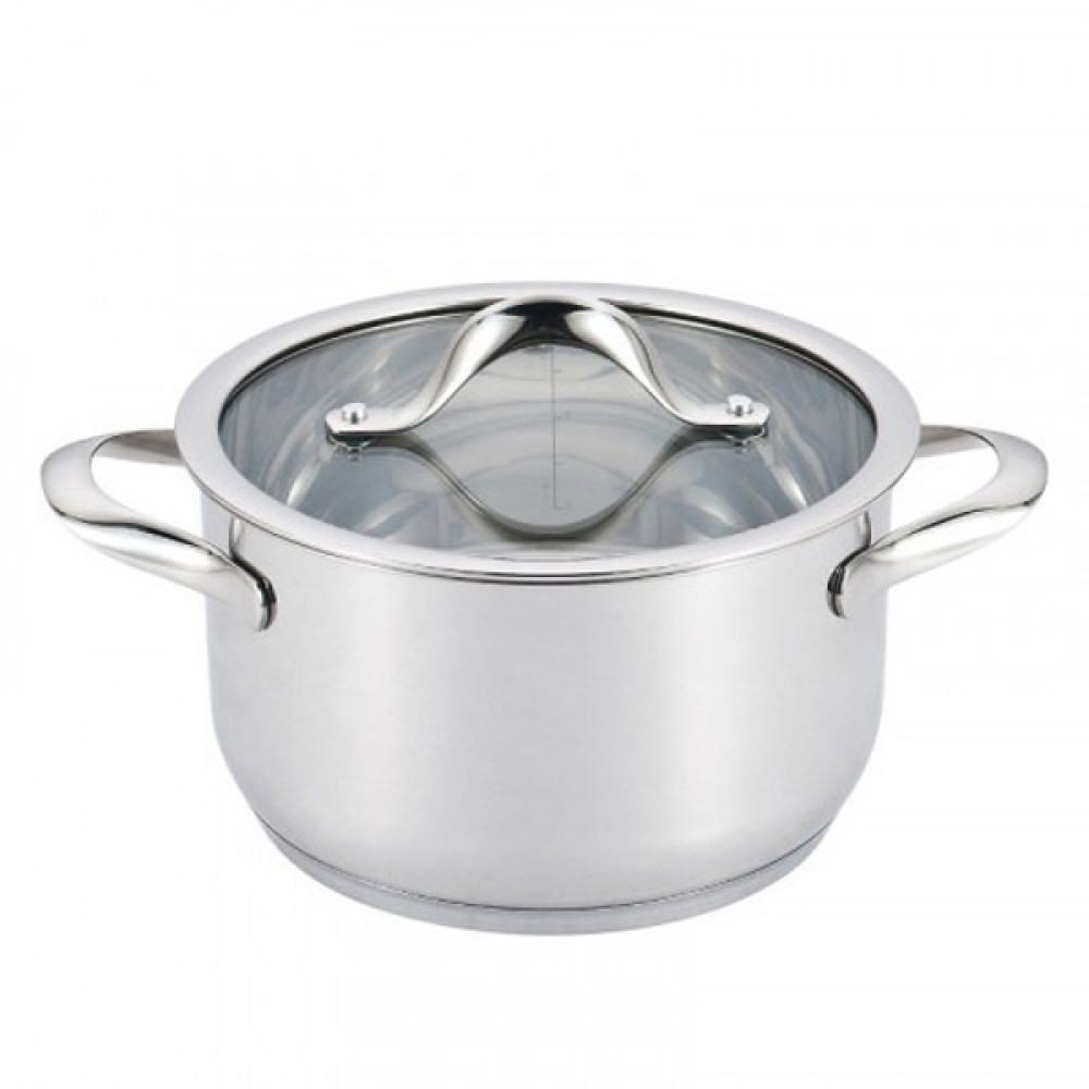  Каструля середньої висоти з кришкою L877 5,3 л 24 см Lessner 55877-24