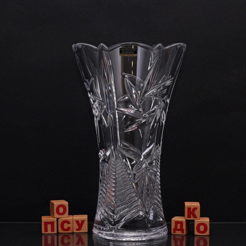  Ваза для квітів талія Pinwheel 25 см Crystal Bohemia 89001/99030/250