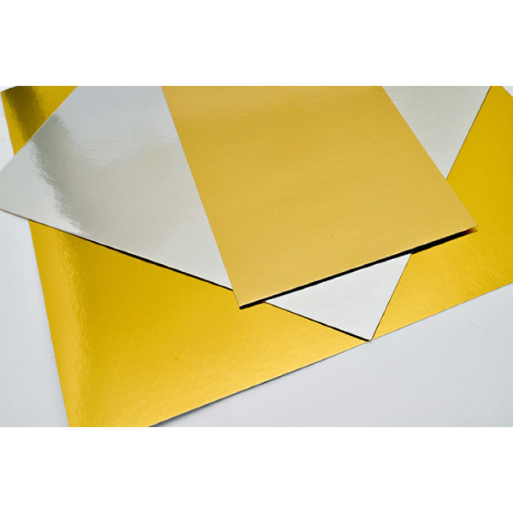  Підставка з фольгованого картону квадратна золото, срібло Підложка 40x40 см Україна папір