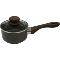  Ковшик с пластиковой ручкой с крышкой Chocolate line 1 л 14x7 см Lessner 88364-14