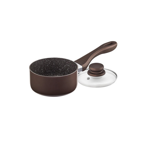  Ківшик з пластиковою ручкою з кришкою Chocolate line 1 л 14x7 см Lessner 88364-14