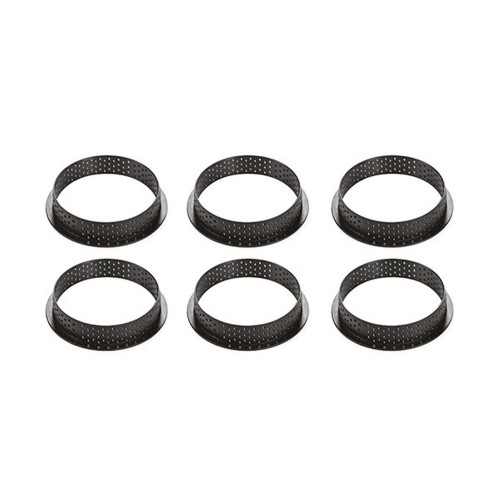  Кільце для випічки кругле перфороване Tarte 100 мл 8x2 см Silikomart Tarte ring d80 h20 mm