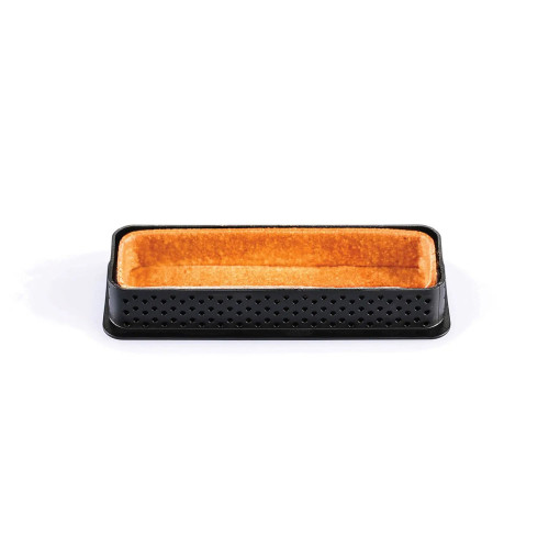  Кільце для випічки прямокутне перфороване Tarte 83 мл 120x35x20 мм Silikomart Tarte ring rectangular 120x35 h20 mm