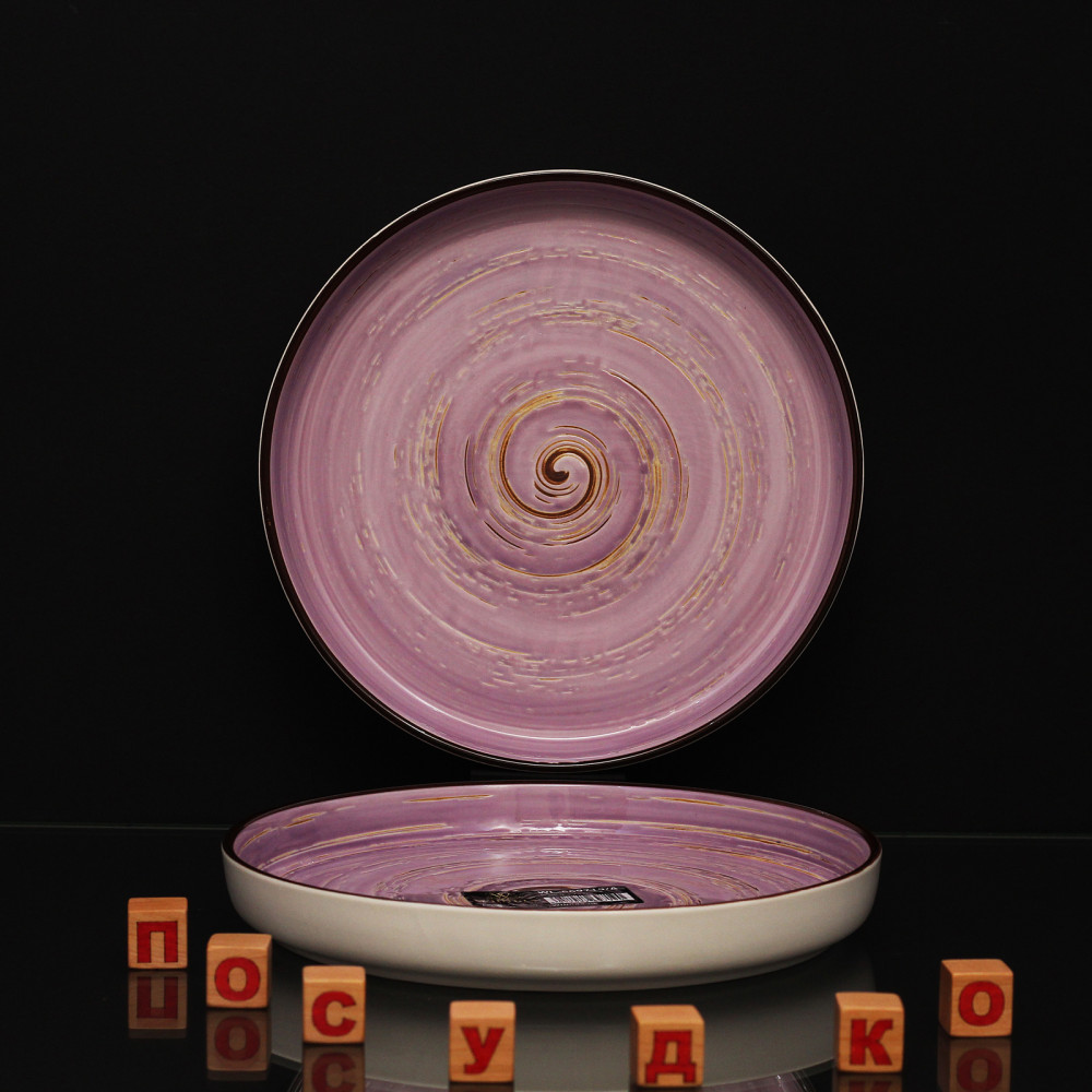  Блюдо кругле глибоке Spiral lavander 23 см Wilmax WL-669719 / A