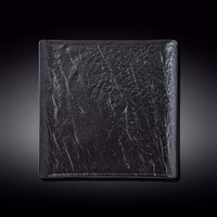  Тарелка квадратная без поля мелкая черная Slatestone black 27 см Wilmax WL-661107 / A