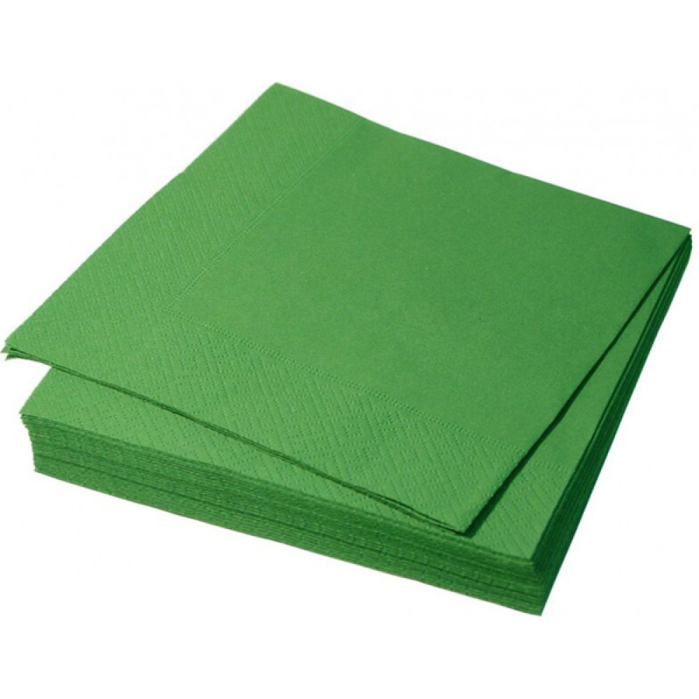  Серветка паперова тришарова салатова Napkin 33x33 см Марго