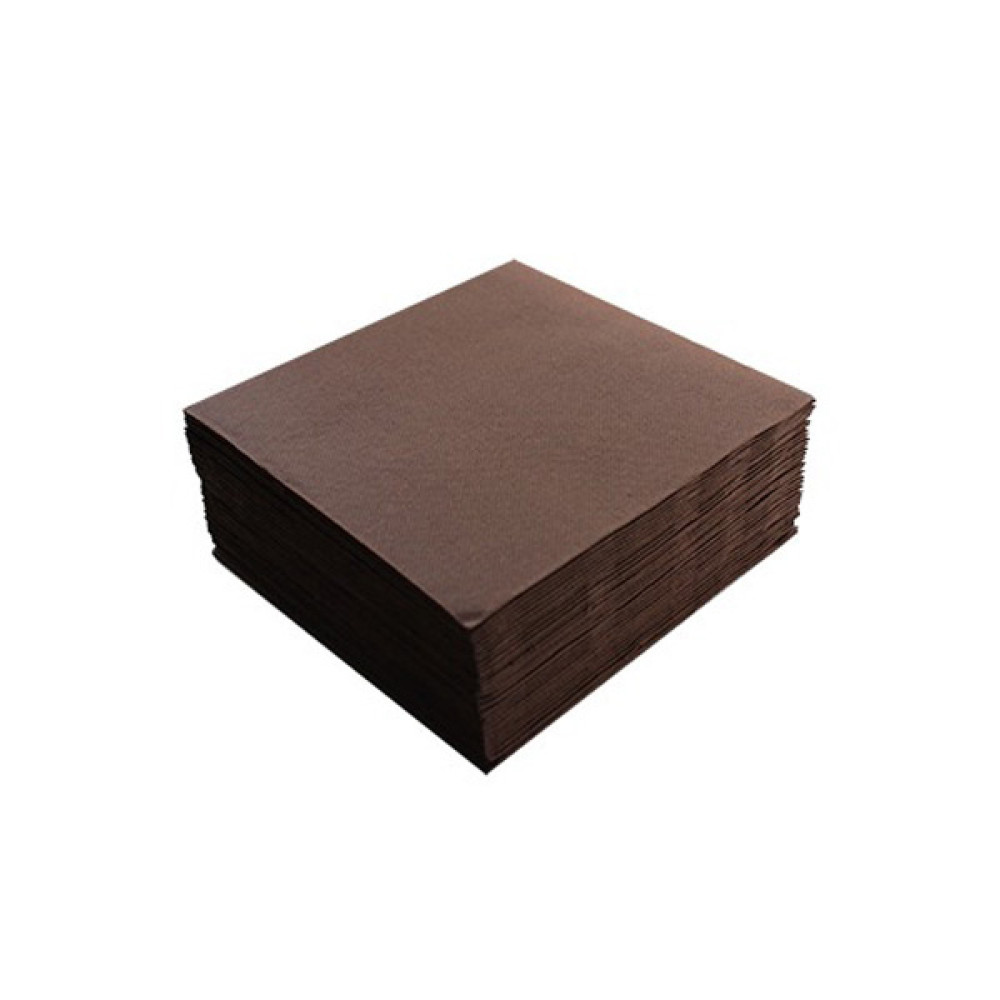  Серветка паперова тришарова шоколад Napkin 33x33 см Марго