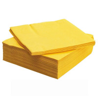  Серветка паперова тришарова жовта Napkin 33x33 см Марго