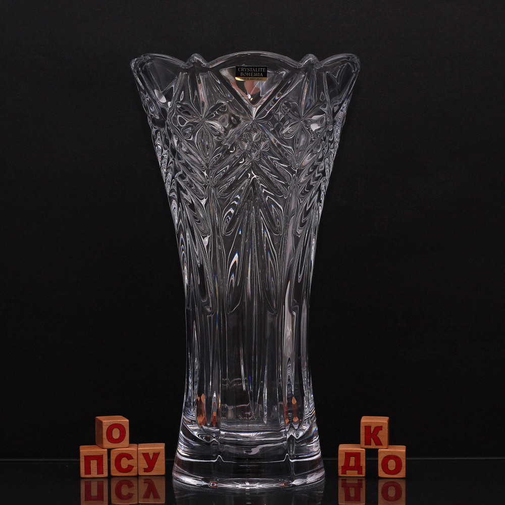  Ваза для квітів талія Taurus 30 см Crystal Bohemia 89001/99007/300