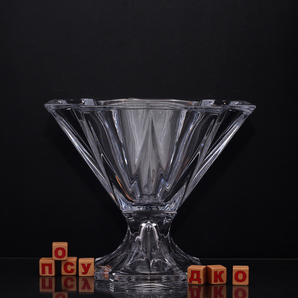  Фруктовниця фігурна на ніжці Metropolitan 30x21 см Crystal Bohemia 6KE64/1/99U18/305