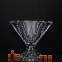  Фруктовница фигурная на ножке Metropolitan 30x21 см Crystal Bohemia 6KE64/1/99U18/305