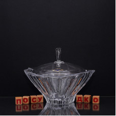  Цукерниця на ніжці з кришкою Plantica 17x21 см Crystal Bohemia 5K962/99V44/170 Y