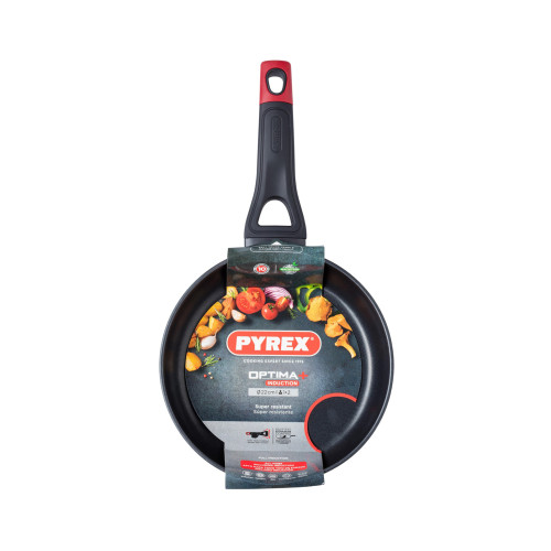  Сковорідка червона смужка Optima plus 22 см Pyrex, ARC international OT22BF6