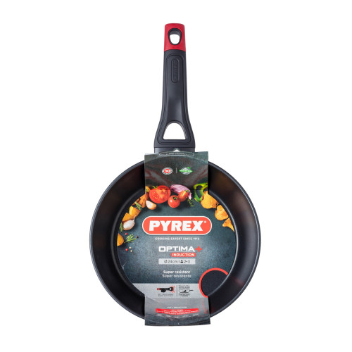  Сковорідка червона смужка Optima plus 24 см Pyrex, ARC international OT24BF6