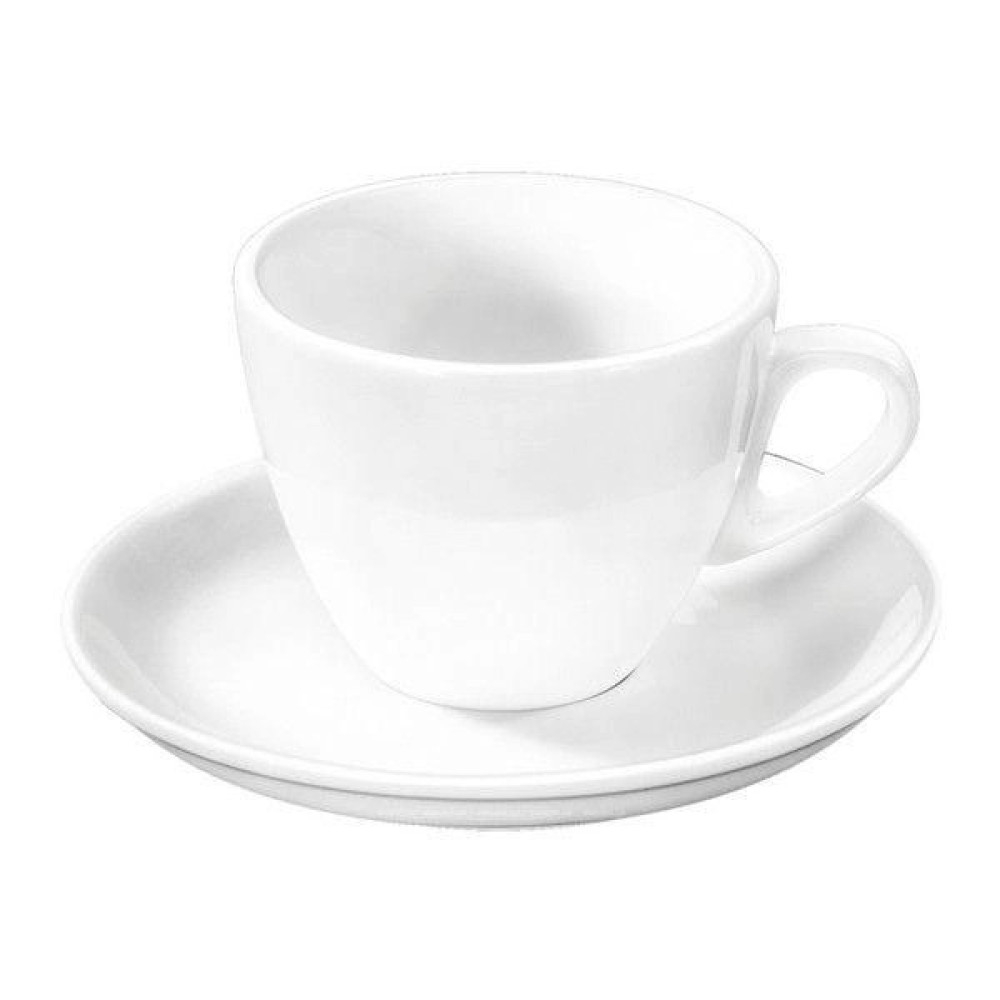  Чашка для кави з блюдцем біла White 75 мл Wilmax WL-993173 / AB