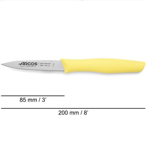  Ніж для овочів жовта ручка Nova 8 см Arcos 188576
