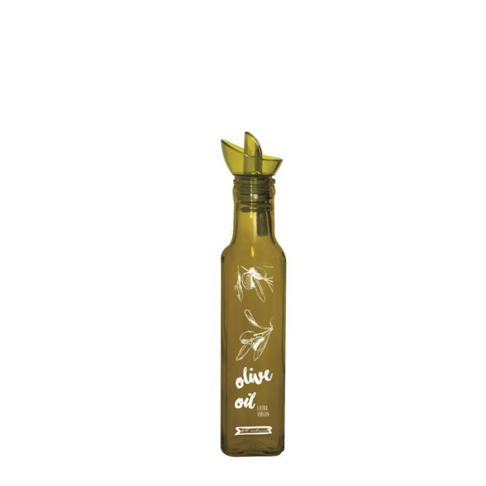  Пляшка для олії з гейзером квадратна Oil & vinegar green 250 мл Herevin 151421-068