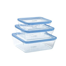  Форма для приготування та зберігання прямокутна з скляною кришкою Pure glass 1,6 л 22x17x6 см Pyrex, ARC international 242A000