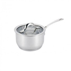  Ківшик з нержавіючою ручкою з кришкою L877 1,6 л 16 см Lessner 55877-16S