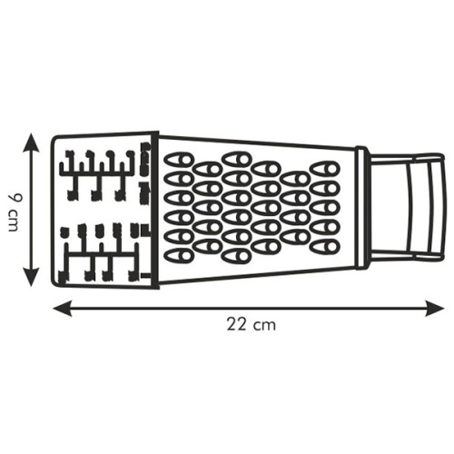  Тертка чотиристороння з контейнером Handy 8x7x22 см Tescoma 643788