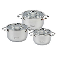  Кастрюли с крышками в наборе L877 Lessner 55877-set6