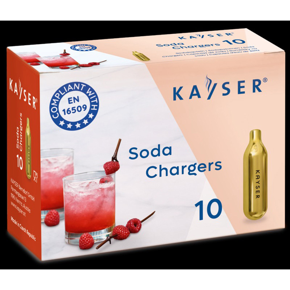  Балончики для сифона з CO2 для содової Soda chargers 68 мм Kayser 1101