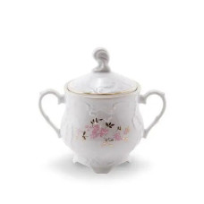  Цукорниця з кришкою рожева квітка Rococo 9704 250 мл Cmielow