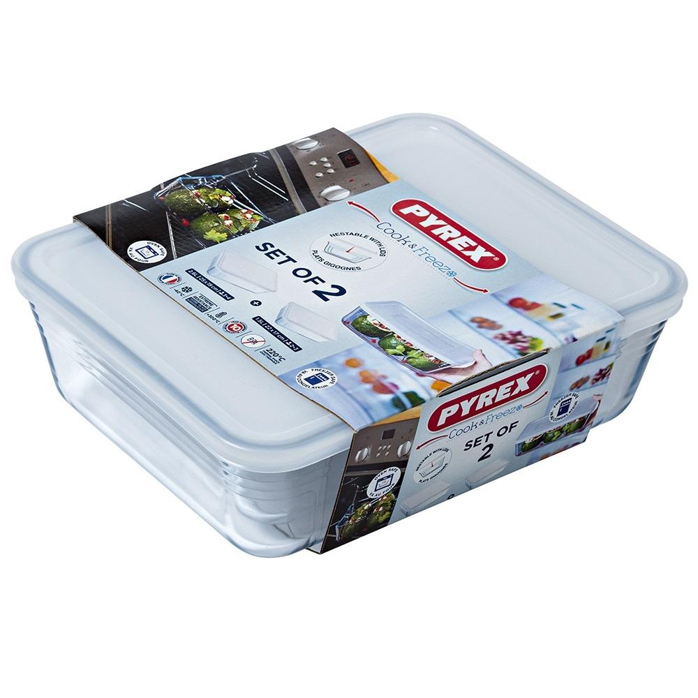  Форма для приготування та зберігання прямокутна з кришкою Cook and freez Pyrex, ARC international 912S951
