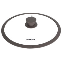  Крышка стеклянная с ручкой и паровыпуском с силиконовым ободком Universal 24 см Ringel RG-9302-24